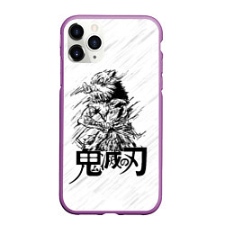 Чехол iPhone 11 Pro матовый Иноске Хашибира Kimetsu no Yaiba, цвет: 3D-фиолетовый