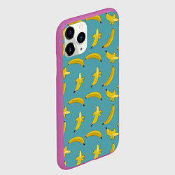 Чехол iPhone 11 Pro матовый Бананы Мятная, цвет: 3D-фиолетовый — фото 2