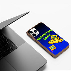 Чехол iPhone 11 Pro матовый GEOMETRY DASH ГЕОМЕТРИ ДАШ, цвет: 3D-коричневый — фото 2