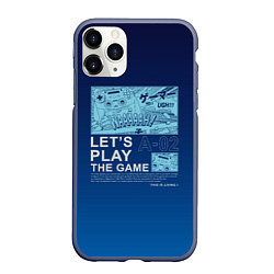 Чехол iPhone 11 Pro матовый LETS PLAY THE GAME ГЕЙМЕР, цвет: 3D-серый