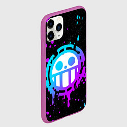 Чехол iPhone 11 Pro матовый ONE PIECE ВАН ПИС НЕОН, цвет: 3D-фиолетовый — фото 2
