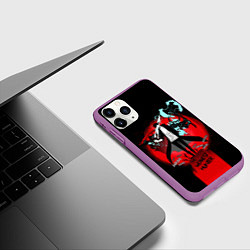 Чехол iPhone 11 Pro матовый SOLO LEVELING ПОРТАЛ, цвет: 3D-фиолетовый — фото 2