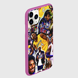 Чехол iPhone 11 Pro матовый КОБИ БРАЙАНТ KOBE BRYANT, цвет: 3D-фиолетовый — фото 2