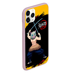 Чехол iPhone 11 Pro матовый Иноске Хашибира Kimetsu no Yaiba, цвет: 3D-розовый — фото 2