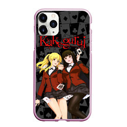 Чехол iPhone 11 Pro матовый Kakegurui Безумный азарт, цвет: 3D-розовый