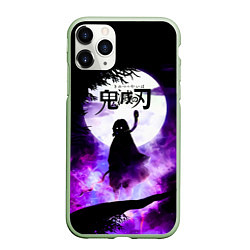 Чехол iPhone 11 Pro матовый Demon Slayer: Kimetsu no Yaiba, цвет: 3D-салатовый