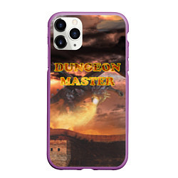 Чехол iPhone 11 Pro матовый Dungeon Master, цвет: 3D-фиолетовый