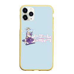 Чехол iPhone 11 Pro матовый No game no life, цвет: 3D-желтый