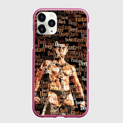 Чехол iPhone 11 Pro матовый Deep Dark Fantasy, цвет: 3D-малиновый