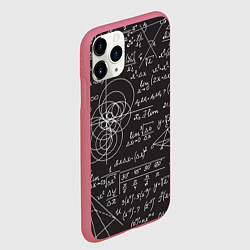 Чехол iPhone 11 Pro матовый Алгебра и Геометрия, цвет: 3D-малиновый — фото 2