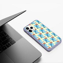 Чехол iPhone 11 Pro матовый Rainbow Dash, цвет: 3D-светло-сиреневый — фото 2