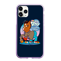 Чехол iPhone 11 Pro матовый Pony x Bojack, цвет: 3D-сиреневый