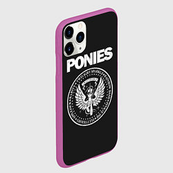 Чехол iPhone 11 Pro матовый Pony x Ramones, цвет: 3D-фиолетовый — фото 2