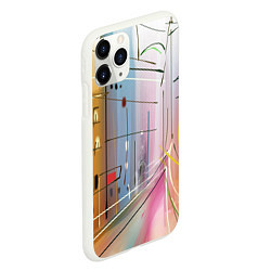 Чехол iPhone 11 Pro матовый Город, цвет: 3D-белый — фото 2