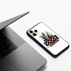 Чехол iPhone 11 Pro матовый Викинг Бьёрн Железнобокий, цвет: 3D-черный — фото 2
