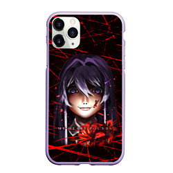 Чехол iPhone 11 Pro матовый Doki Doki Literature Club Юри, цвет: 3D-светло-сиреневый