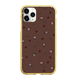 Чехол iPhone 11 Pro матовый The Binding of Isaac, цвет: 3D-желтый