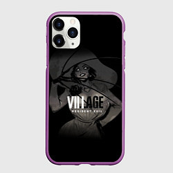 Чехол iPhone 11 Pro матовый Resident Evil Леди Димитреску, цвет: 3D-фиолетовый