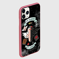 Чехол iPhone 11 Pro матовый Sides of Isaac, цвет: 3D-малиновый — фото 2
