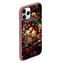 Чехол iPhone 11 Pro матовый Кошмар Исаака, цвет: 3D-малиновый — фото 2