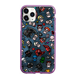 Чехол iPhone 11 Pro матовый Узор Исаака, цвет: 3D-фиолетовый