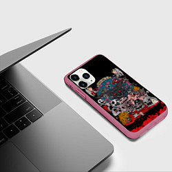Чехол iPhone 11 Pro матовый Кто я, цвет: 3D-малиновый — фото 2