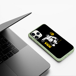 Чехол iPhone 11 Pro матовый ММА, цвет: 3D-салатовый — фото 2
