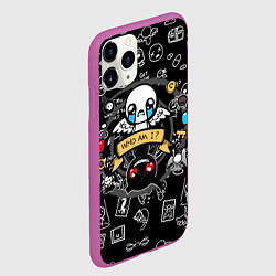 Чехол iPhone 11 Pro матовый THE BINDING OF ISAAC ЖЕРТВА, цвет: 3D-фиолетовый — фото 2