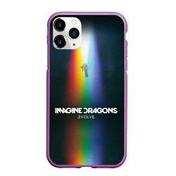 Чехол iPhone 11 Pro матовый Imagine Dragons: Evolve, цвет: 3D-фиолетовый