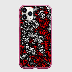 Чехол iPhone 11 Pro матовый KoЯn KoЯn KoЯn, цвет: 3D-малиновый
