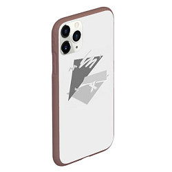 Чехол iPhone 11 Pro матовый ПросТой РисуНок, цвет: 3D-коричневый — фото 2