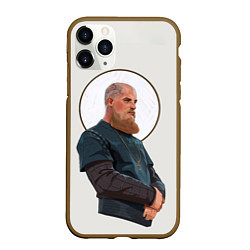 Чехол iPhone 11 Pro матовый Ragnarr Saint, цвет: 3D-коричневый