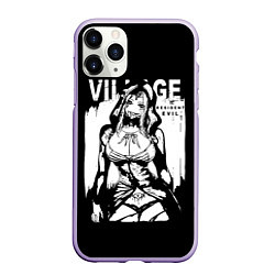 Чехол iPhone 11 Pro матовый Resident Evil, цвет: 3D-светло-сиреневый