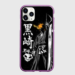 Чехол iPhone 11 Pro матовый Bleach, Ичиго с мечом, цвет: 3D-фиолетовый