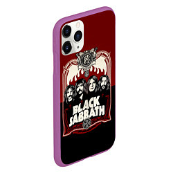 Чехол iPhone 11 Pro матовый Black Sabbath, цвет: 3D-фиолетовый — фото 2