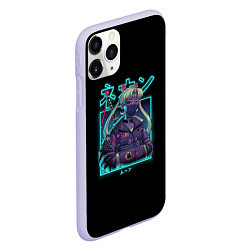 Чехол iPhone 11 Pro матовый Neon Moon, цвет: 3D-светло-сиреневый — фото 2