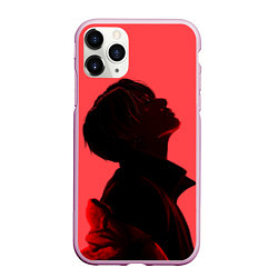 Чехол iPhone 11 Pro матовый Pink Jungkook, цвет: 3D-розовый