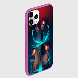 Чехол iPhone 11 Pro матовый Kamina & Simon, цвет: 3D-фиолетовый — фото 2