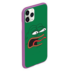 Чехол iPhone 11 Pro матовый Pepe skin, цвет: 3D-фиолетовый — фото 2