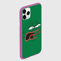 Чехол iPhone 11 Pro матовый Pepe skin, цвет: 3D-фиолетовый — фото 2