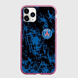 Чехол iPhone 11 Pro матовый Пари Сен-Жермен Paris Saint-German, цвет: 3D-малиновый