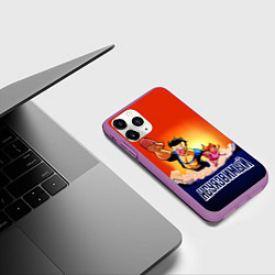 Чехол iPhone 11 Pro матовый НЕУЯЗВИМЫЙ INVINCIBLE, цвет: 3D-фиолетовый — фото 2
