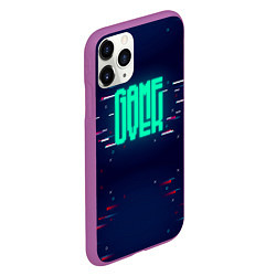 Чехол iPhone 11 Pro матовый Game Over, цвет: 3D-фиолетовый — фото 2