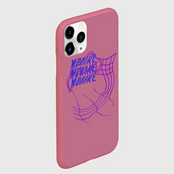 Чехол iPhone 11 Pro матовый NONAME, цвет: 3D-малиновый — фото 2