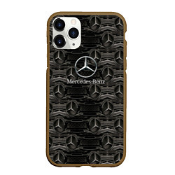 Чехол iPhone 11 Pro матовый Mercedes-Benz, цвет: 3D-коричневый