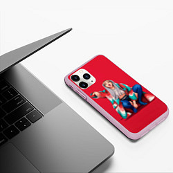 Чехол iPhone 11 Pro матовый Kill the love Lisa, цвет: 3D-розовый — фото 2