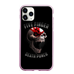 Чехол iPhone 11 Pro матовый Five Finger Death Punch 5FDP, цвет: 3D-розовый