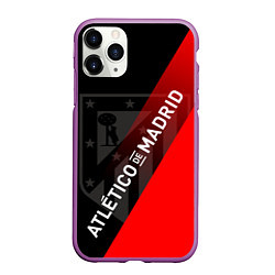 Чехол iPhone 11 Pro матовый АТЛЕТИКО МАДРИД ATLETICO, цвет: 3D-фиолетовый