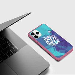 Чехол iPhone 11 Pro матовый VOLKSWAGEN, цвет: 3D-малиновый — фото 2