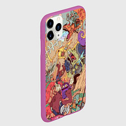 Чехол iPhone 11 Pro матовый MONSTER WAR СЮРРЕАЛИЗМ, цвет: 3D-фиолетовый — фото 2